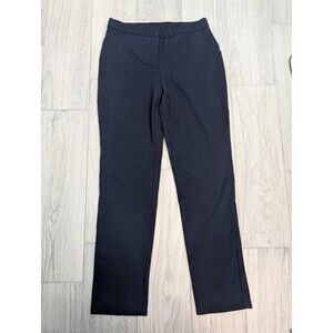 Alfani Pants Womens 8 Black Straight Leg Dress Work Trouser Stretch Office